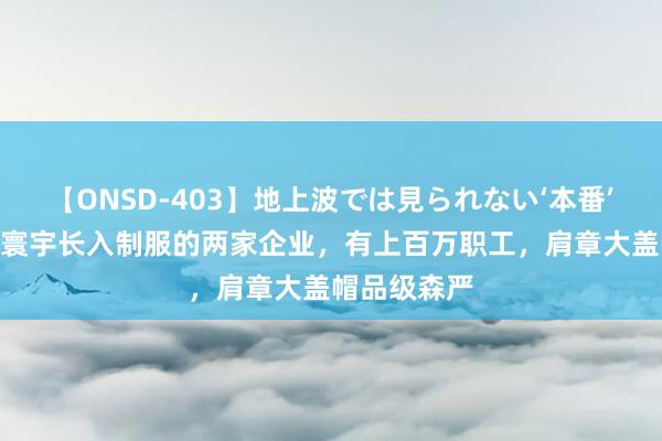 【ONSD-403】地上波では見られない‘本番’4時間 领有寰宇长入制服的两家企业，有上百万职工，肩章大盖帽品级森严