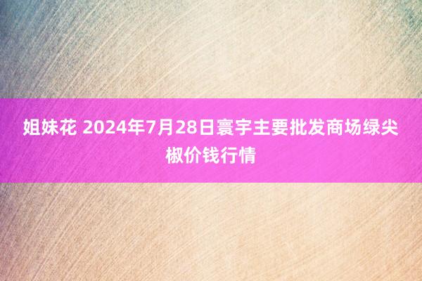 姐妹花 2024年7月28日寰宇主要批发商场绿尖椒价钱行情