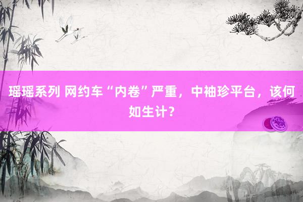 瑶瑶系列 网约车“内卷”严重，中袖珍平台，该何如生计？