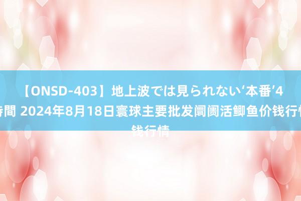 【ONSD-403】地上波では見られない‘本番’4時間 2024年8月18日寰球主要批发阛阓活鲫鱼价钱行情