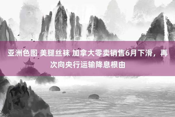 亚洲色图 美腿丝袜 加拿大零卖销售6月下滑，再次向央行运输降息根由