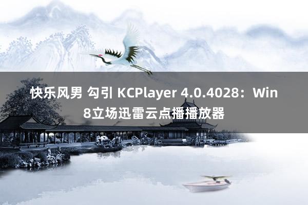 快乐风男 勾引 KCPlayer 4.0.4028：Win8立场迅雷云点播播放器