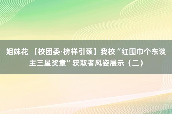 姐妹花 【校团委·榜样引颈】我校“红围巾个东谈主三星奖章”获取者风姿展示（二）